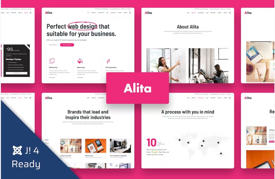 Free Alita Web Studio Joomla 4 Template Download