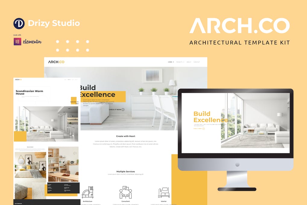 Free Archco Architecture Elementor Template Kit Download