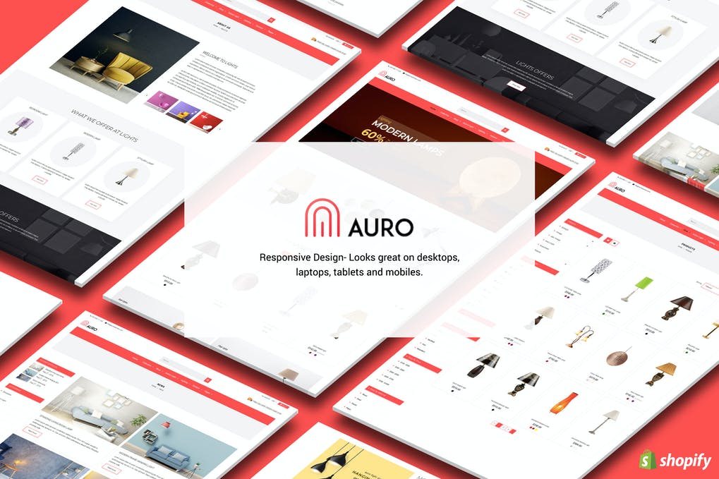 Free Auro Hanging Decorarive Lights Shopify Theme Download