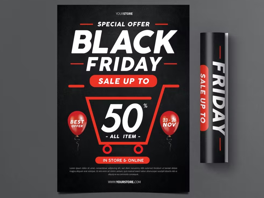 Free Black Friday Big Sale Flyer | PSD Flyer | Easy Modify