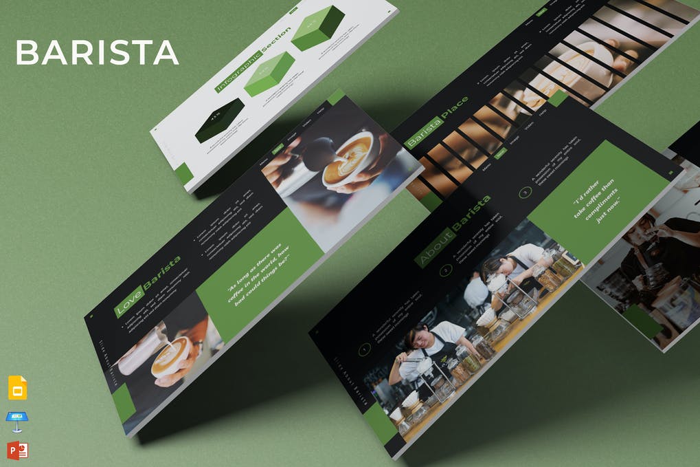 Free Barista Powerpoint Presentation Template Download