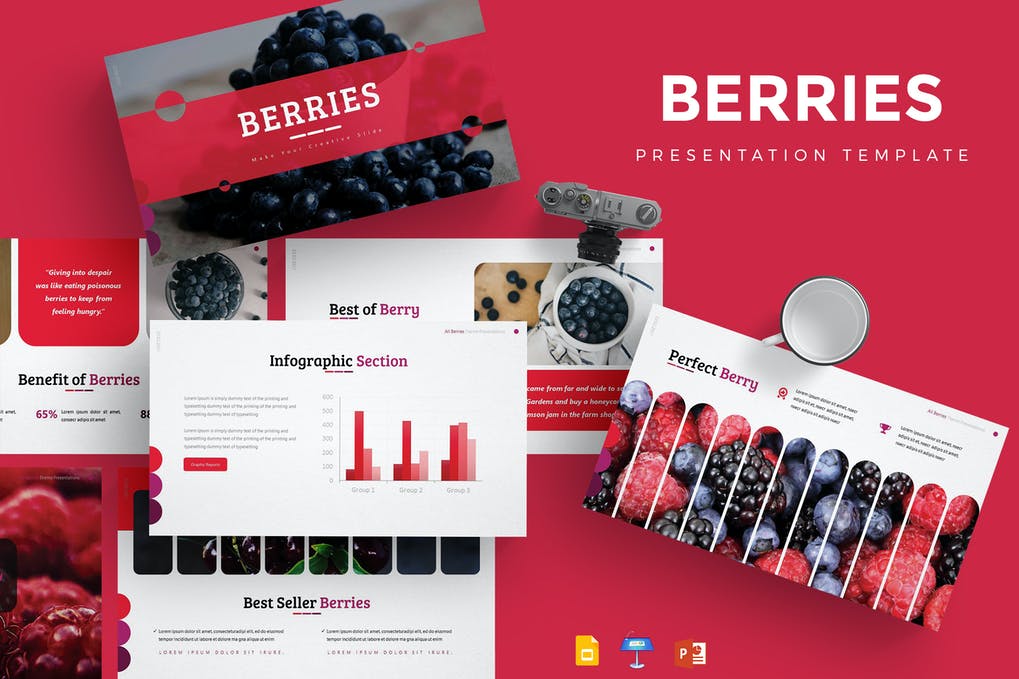 Free Berries Presentation Template Download