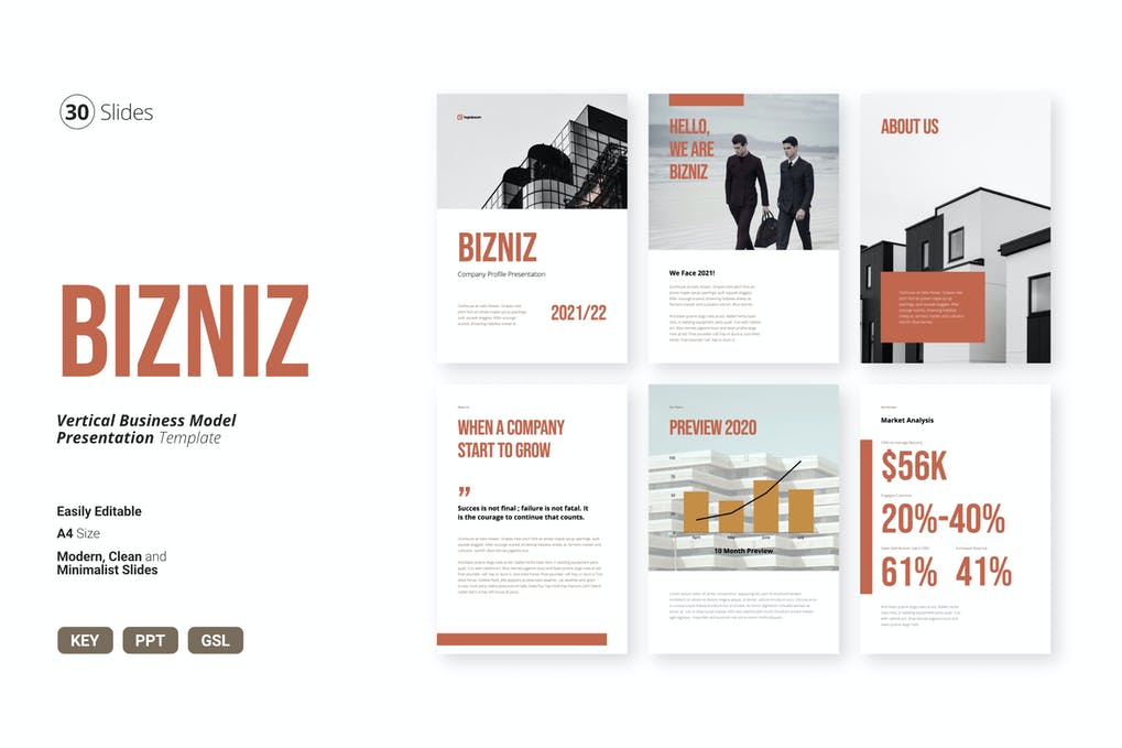 Free Bizniz Vertical Business Presentation Download