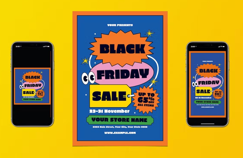 Free Unique Black Friday Sale Template Download