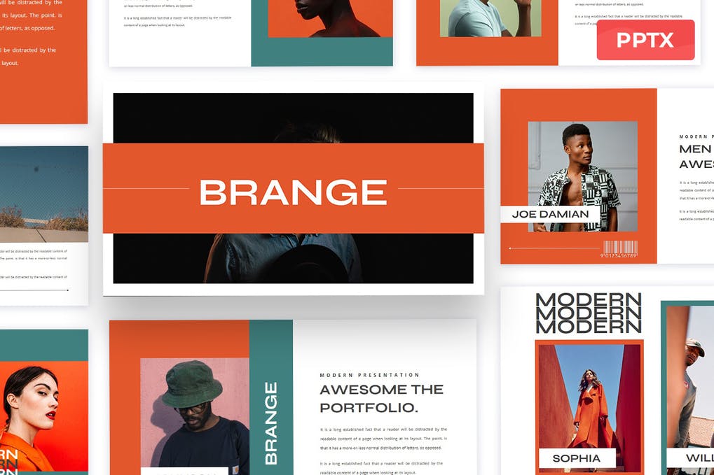 Free Brange Powerpoint Presentation Template Download