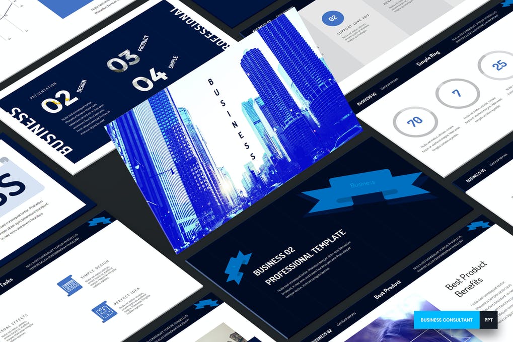 Free Business Consulting PowerPoint Template Download