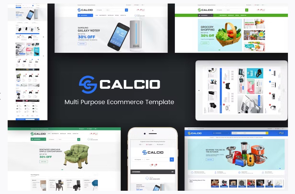 Calcio Mega Store Responsive OpenCart Theme