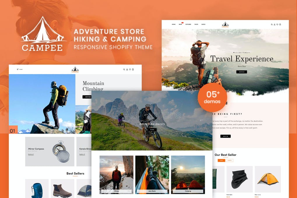 Free Campee Store Hiking And Camping Shopify Theme Download