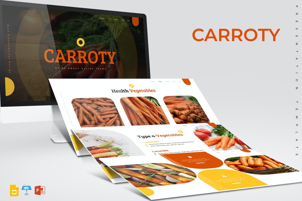 Free Carroty Presentation Template Download