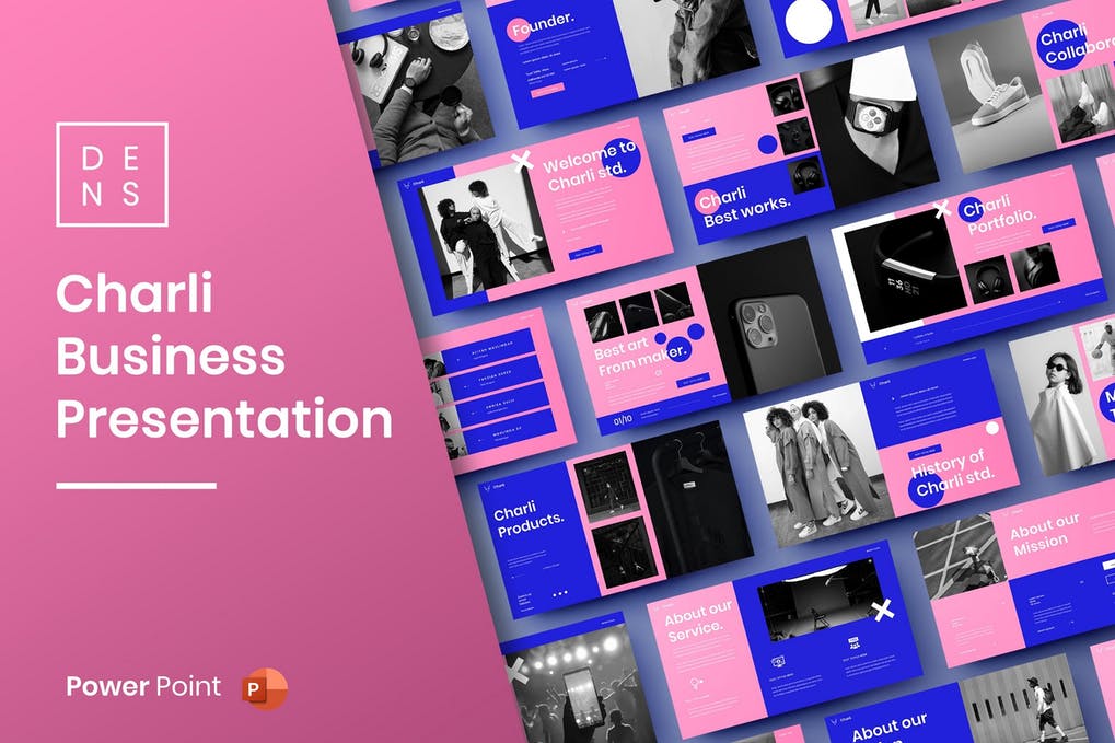 Free Charli Business PowerPoint Template Download