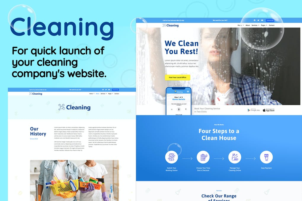 Free Cleaning Small Business Template Kit Download