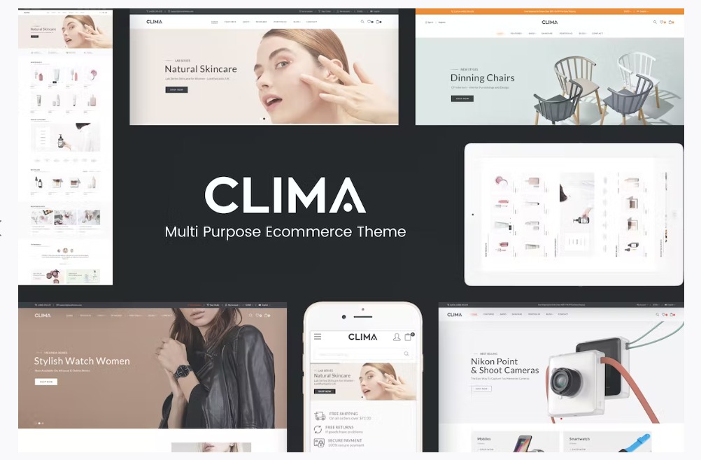 Clima Responsive OpenCart Theme