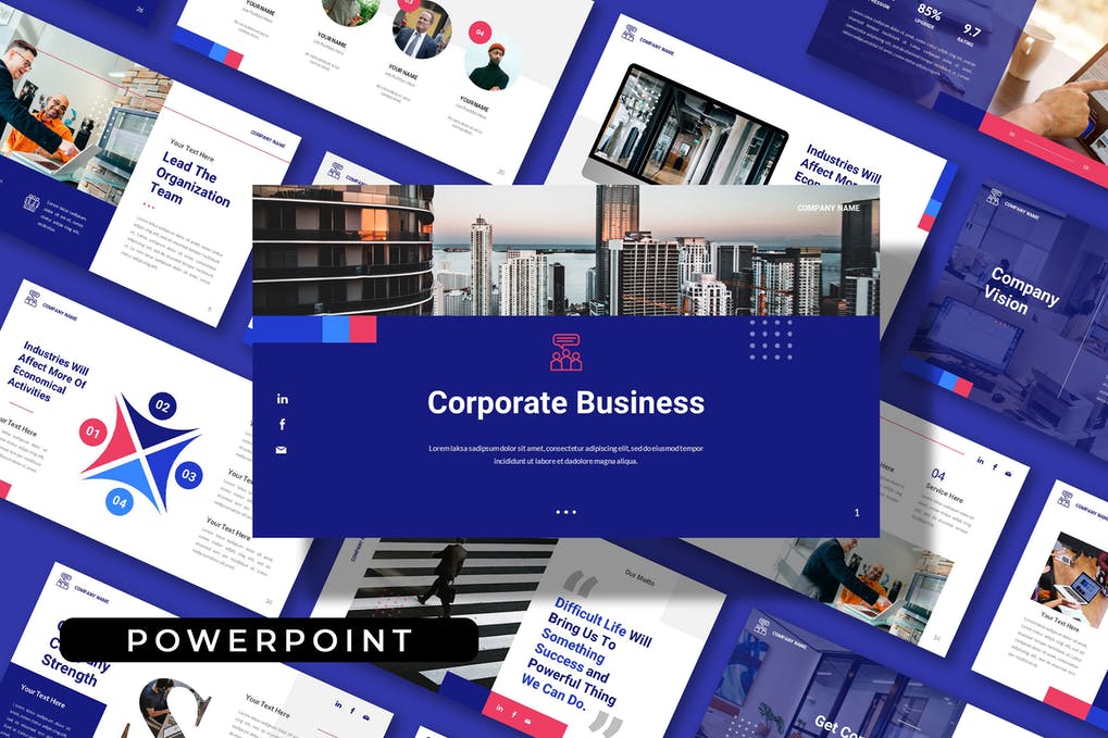 Free Corporate Business Company Powerpoint Presentation Download