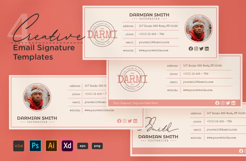 Creative Email Signature V04