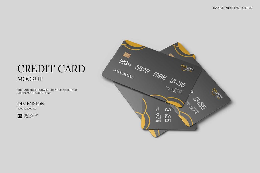 Free Credit Card Mockup Download