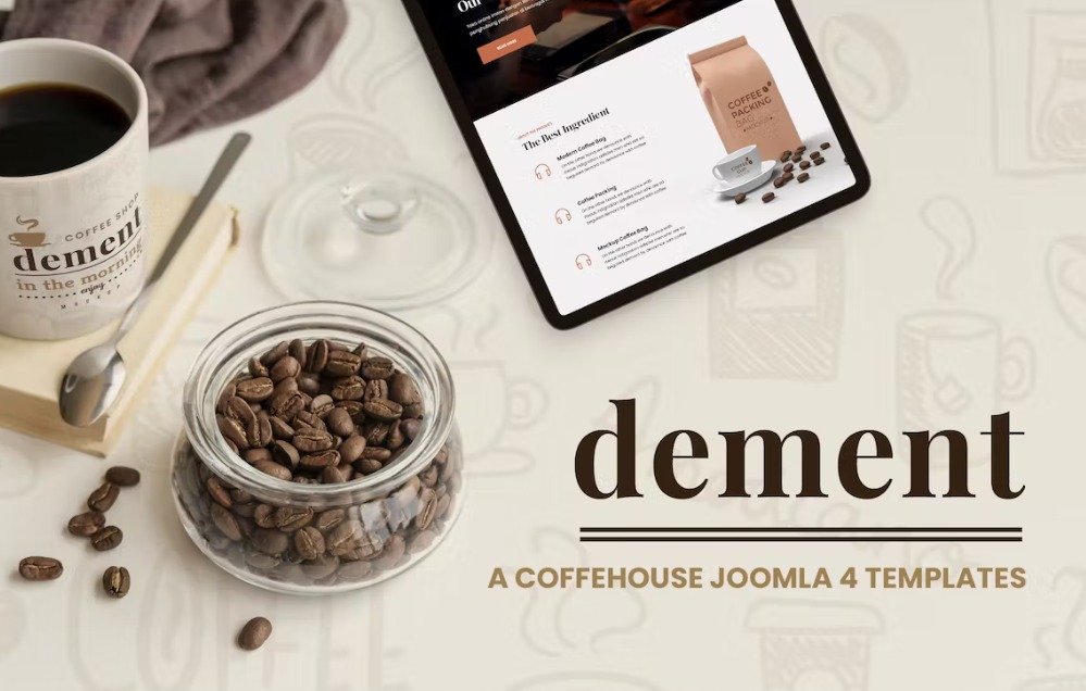 Free Dement A Coffehouse Joomla 4 Templates Download