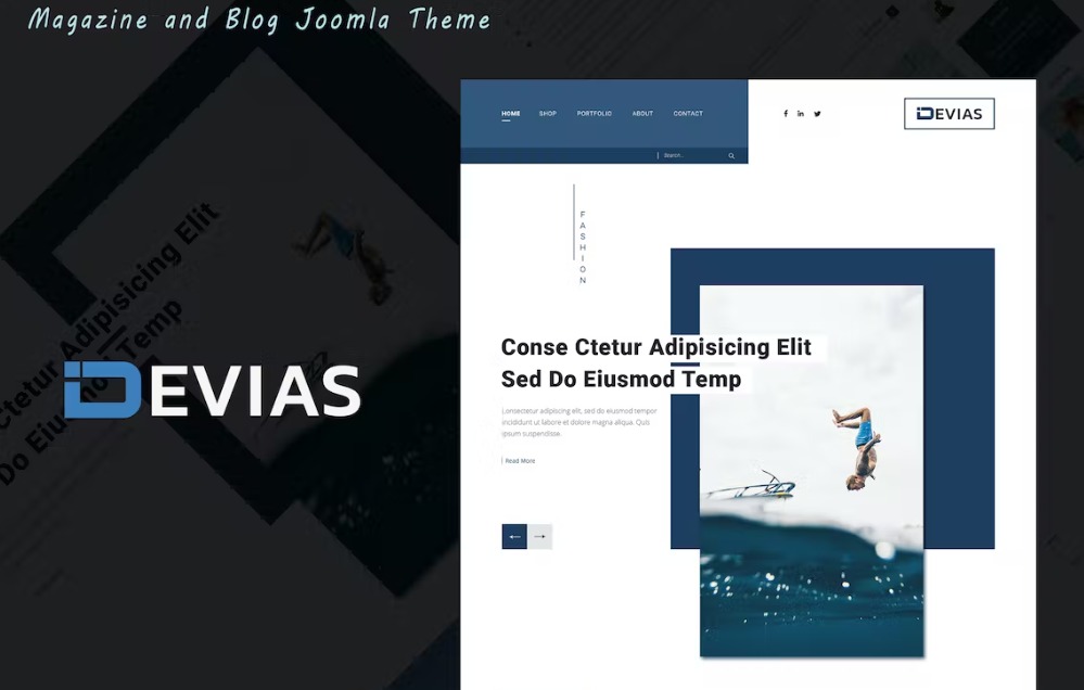 Free Devias Joomla Theme Download