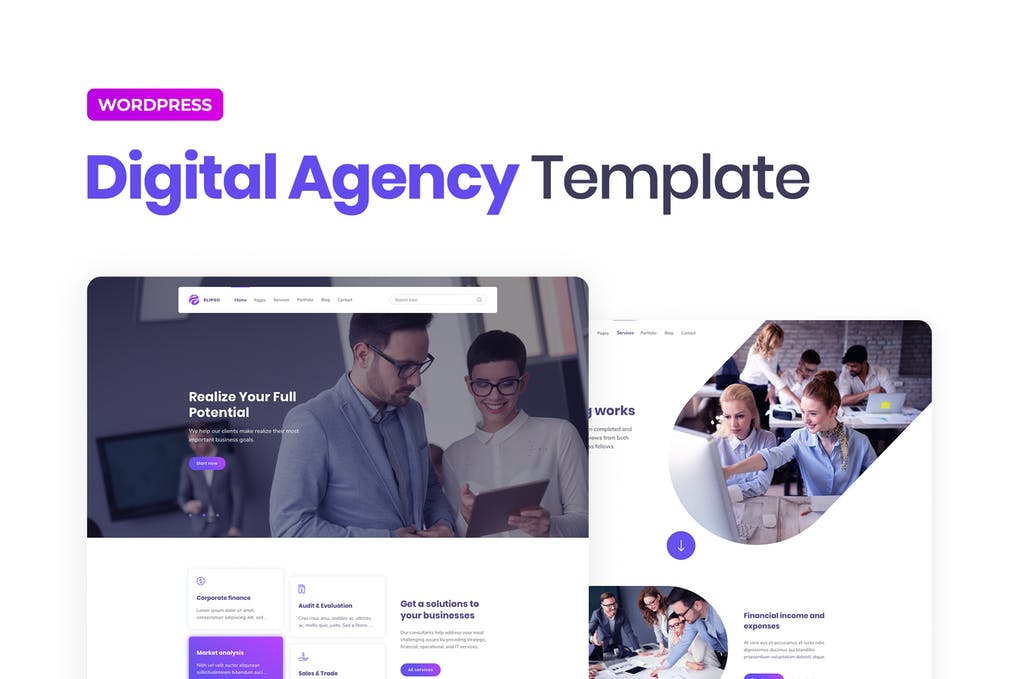 Free Elipso Digital Agency Elementor Template Kit Download