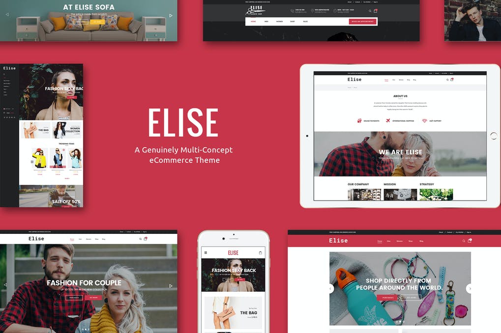 Free Elise A Genuinely Multi-Concept Shopify Theme Download