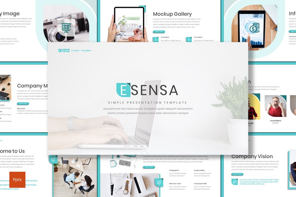 Free Esensa Simple Powerpoint Template Download