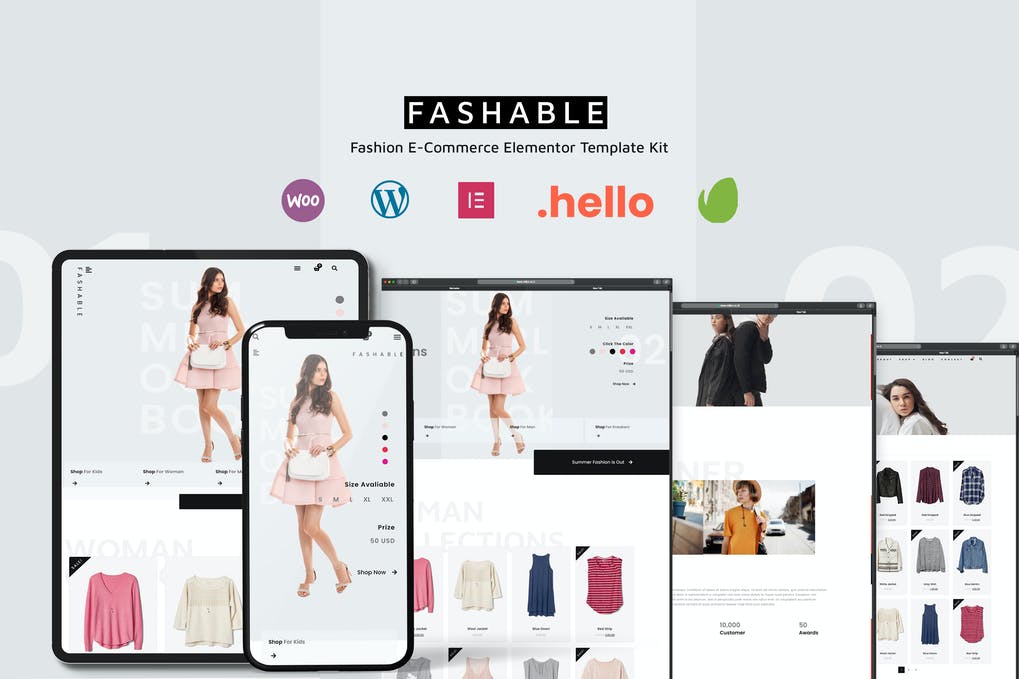 Free Fashable Stylist eCommerce Elementor Template Kit Download