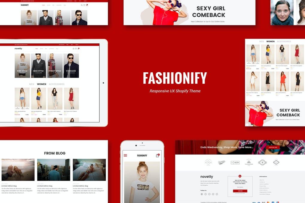 Free Fashionify Responsive Fashion Shopify Theme Download