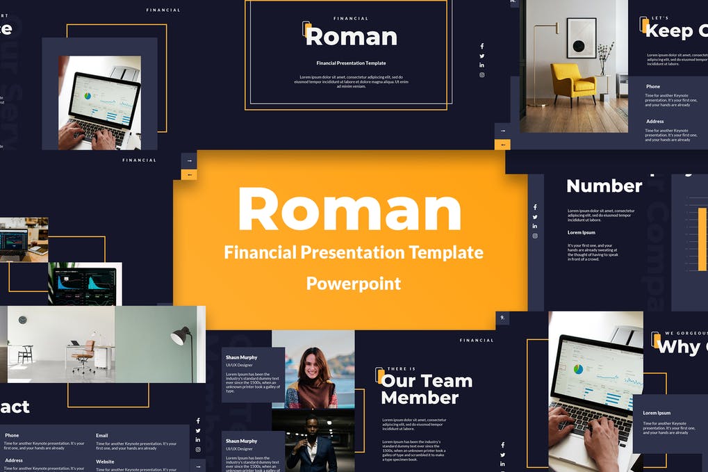 Free Roman Investment PowerPoint Template Download