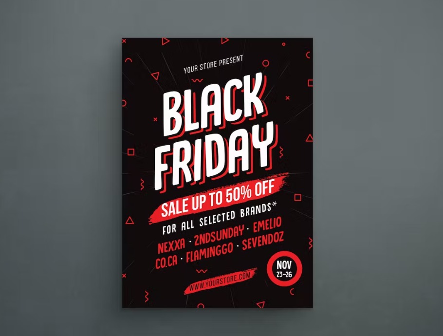 Free Black Friday Mock up Download