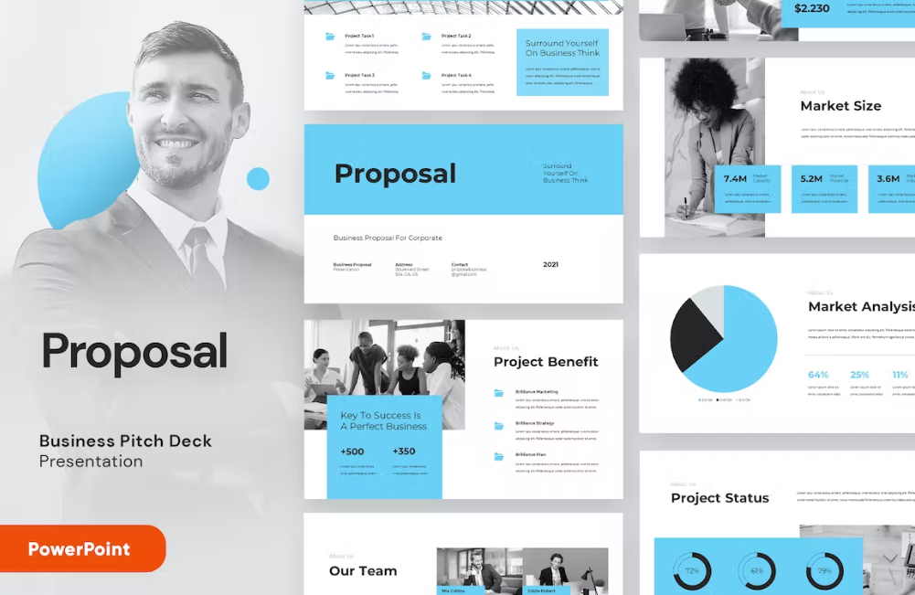 Free Business Proposal Powerpoint Template Download