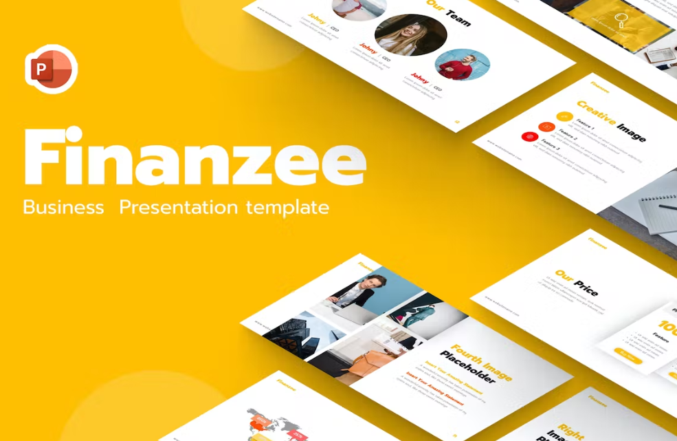 Free Finanzee Business Powerpoint Template Download