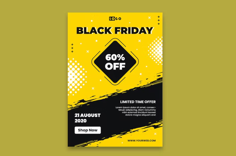 Free Fresh Black Friday Poster Template Download