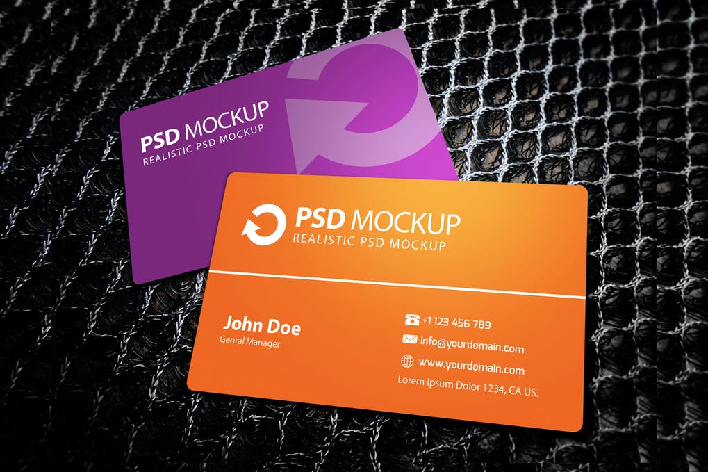 Free Fresh Business Card Mockup Download