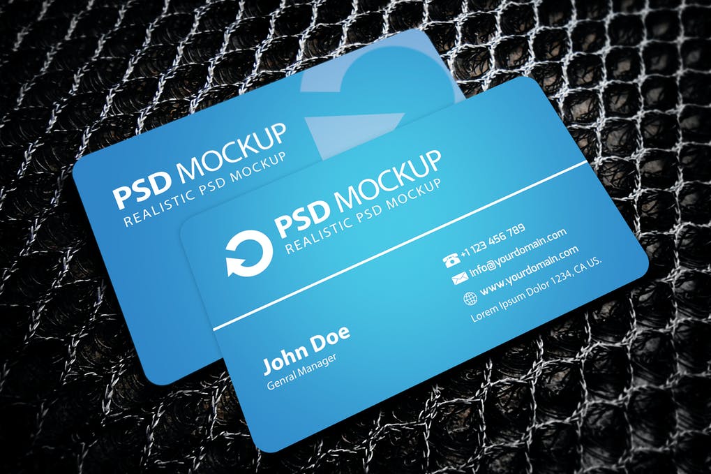 Free Fresh Business Card Mockup Download