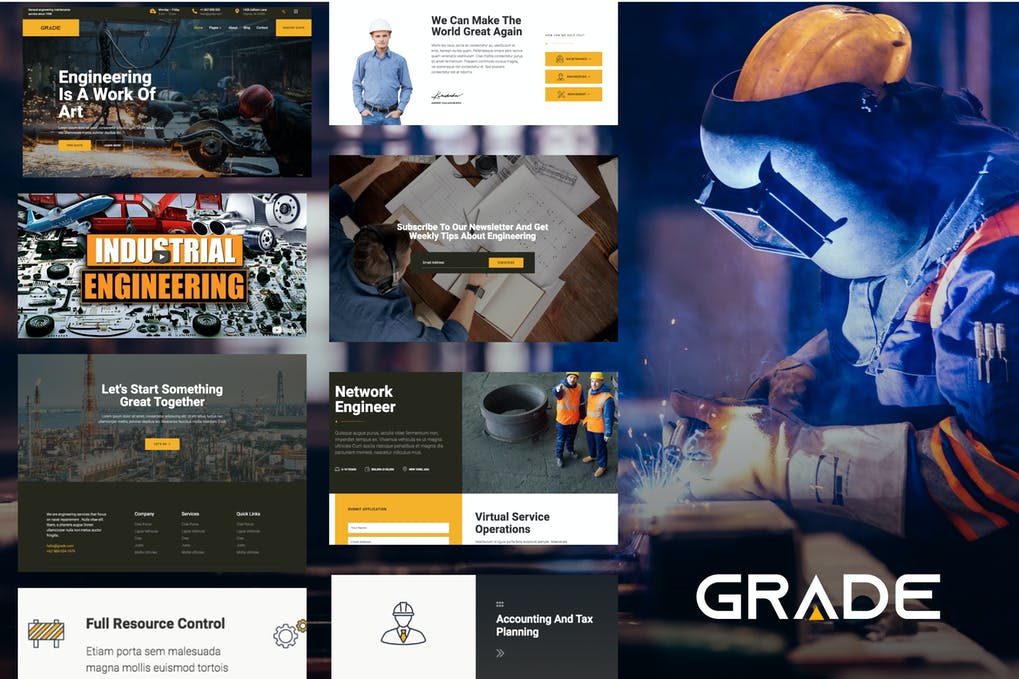 Free Grade Engineering & Industrial Template Kit Download