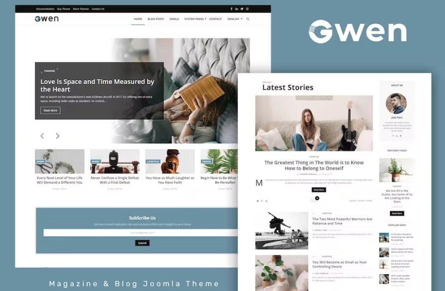 Free Gwen Joomla Template Download