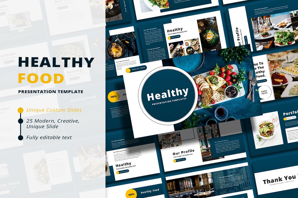 Free Healthy Food PowerPoint Presentation Template Download