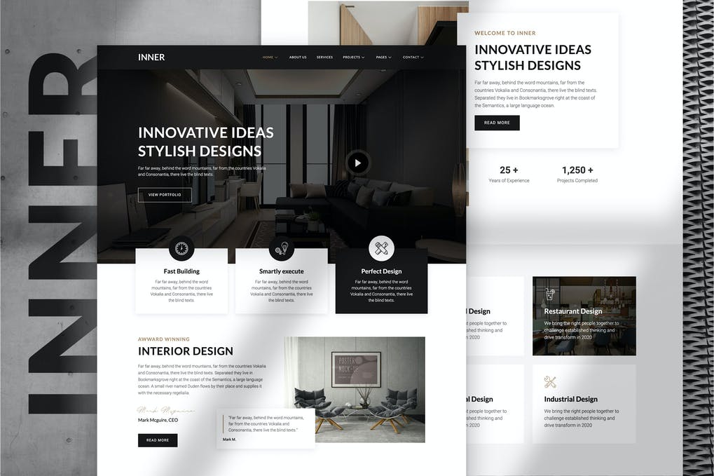 Free Inner Interior Design & Architecture Template Kit Download