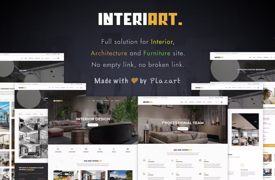 Free InteriArt Furniture & Interior Joomla 4 Template Download