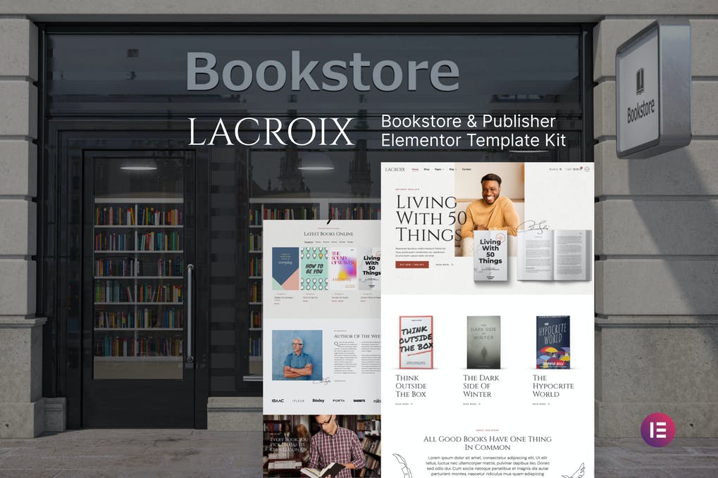 Free LaCroix Author & Publisher Elementor Template Kit Download