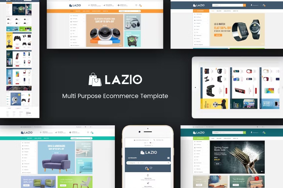 Lazio Multipurpose Responsive Opencart 2.3 & 3.x