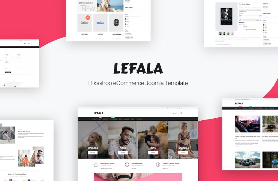 Free Lefala Hikashop eCommerce Joomla 4 Template Download