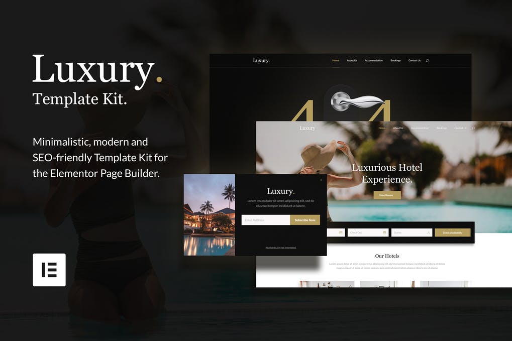 Free Luxury Hotel & Resorts Template Kit Download