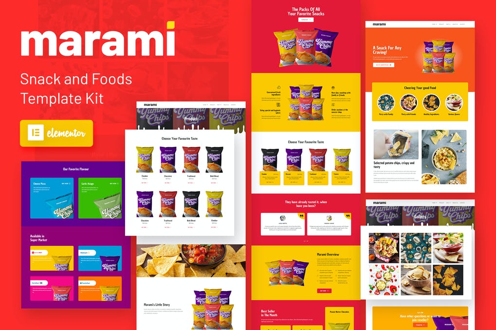 Free Marami Snack Brand & Bakery Template Kit Download