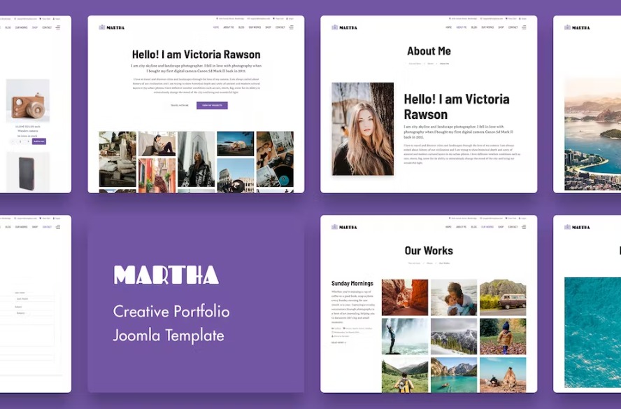 Free Martha Creative Portfolio Joomla 4 Template Download