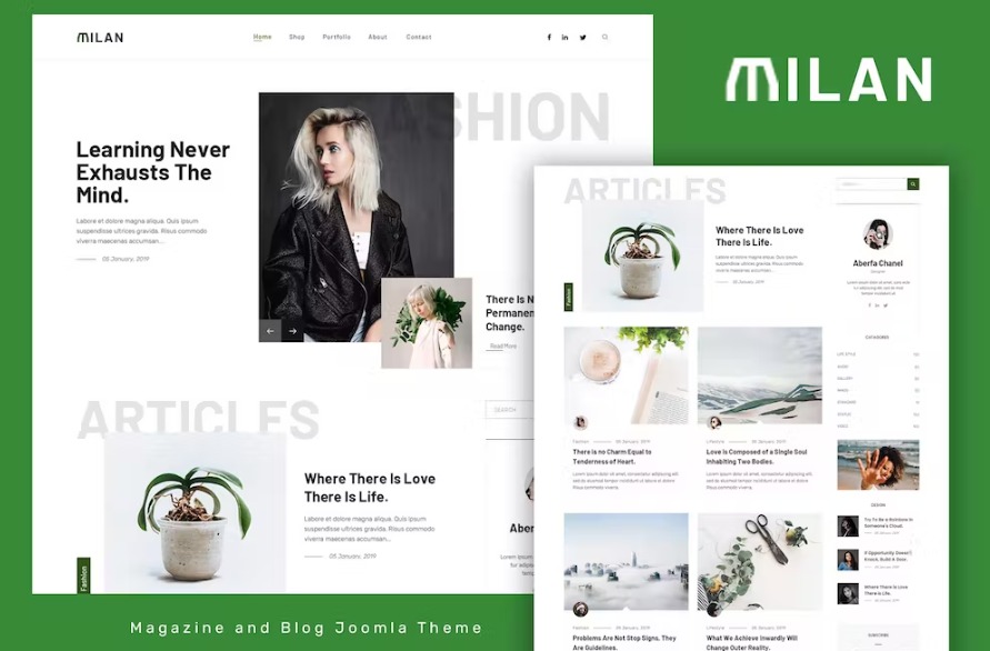 Free Milan Joomla Template Download