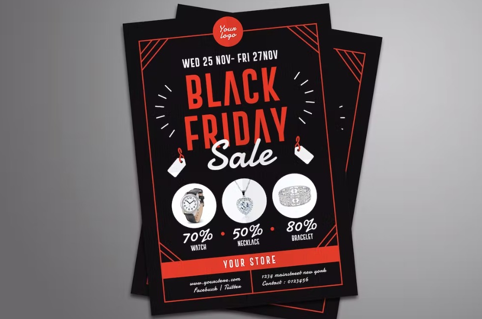 Mockup Black Friday Sale Flyer