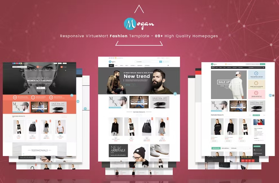 Free Mogan Responsive VirtueMart Fashion Template Download