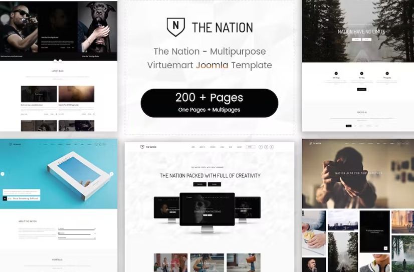 Free Nation Multipurpose Virtuemart Joomla Template Download