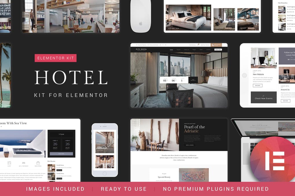 Free Nicdark Hotel Booking Template Kit Download