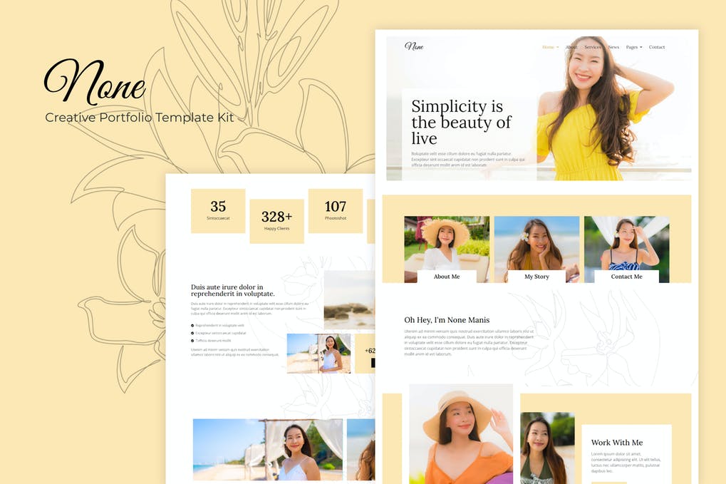 Free None Stylish Fashion Elementor Template Kit Download